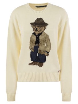 Polo Ralph Lauren Bear Cotton Crew Neck Polo Shirt