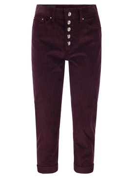 Dondup Koons Loose Fitting Velvet Trousers