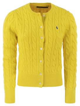 Polo Ralph Lauren Plaited Cardigan With Long Sleeves