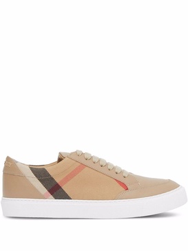 Burberry House Check Canvas & Leather Sneaker