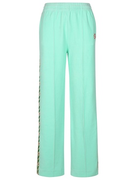 Casablanca 'Jogger' Light Green Cotton Blend Pants Woman