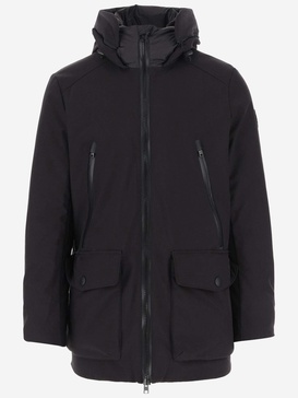 Woolrich Down Jacket Made Of Tech Softshell Fabric