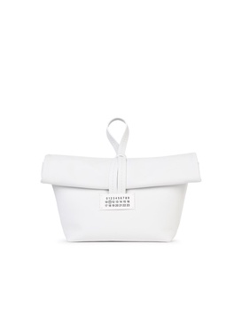 Maison Margiela White Leather Clutch Woman