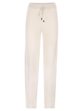 Peserico Wool, Silk And Cashmere Knit Trousers