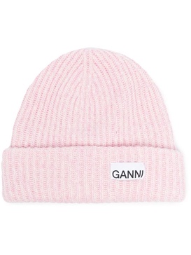 Ganni Logo Wool Beanie