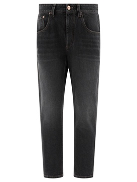 BRUNELLO CUCINELLI Fashionable Gray Jeans for Women | 24SS Denim Collection