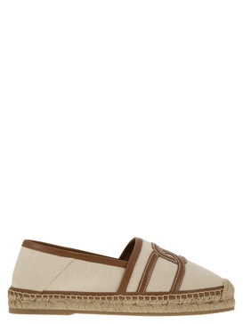 Tod's Slip On Kate In Canvas And Leather