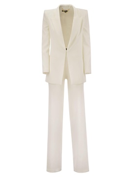 Elisabetta Franchi Crepe Jacket And Trousers Suit