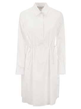 Max Mara Juanita Poplin Chemise Dress