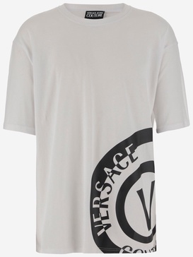 Versace Jeans Cotton T Shirt With Logo