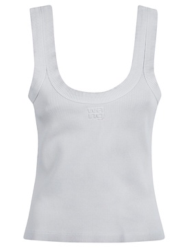 Logo Ribbed Tank Top