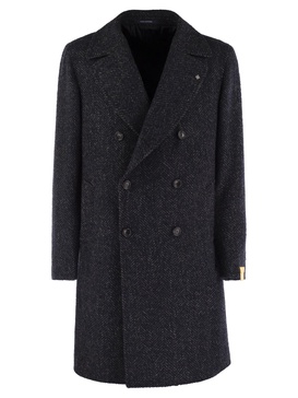 Tagliatore Herringbone Double Breasted Coat