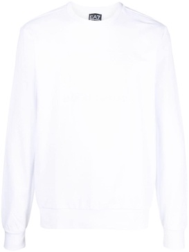 Ea7 Logo Cotton Crewneck Sweatshirt