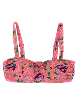 Love Stories Floral Print Bikini Top