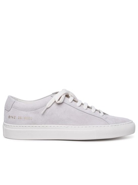 Common Projects 'Contrast Achilles' Suede Nude Sneakers