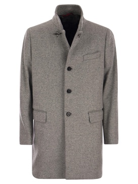 Fay New Duty Wool Blend Coat