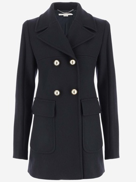 Stella Mc Cartney Double Breasted Wool Coat