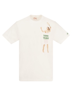 Mc2 Saint Barth Tennis Team T Shirt With Embroidery On Pocket