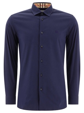 Burberry Ekd Stretch Cotton Shirt