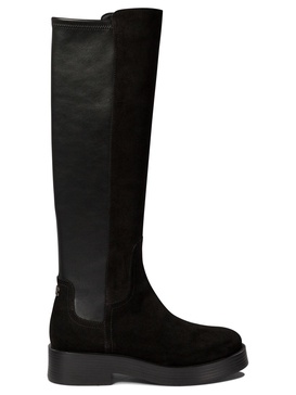 Boots With Suede Inserts Stivali & Stivaletti Black