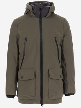 Woolrich Down Jacket Made Of Tech Softshell Fabric