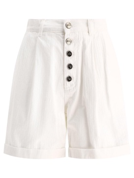 Etro Pleated Shorts With Buttons