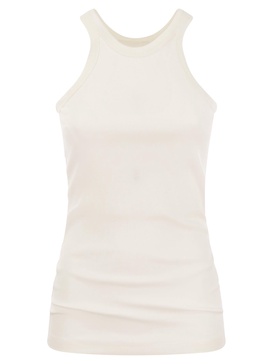 Sportmax Nastie - Silk-Blend Jersey Tank Top