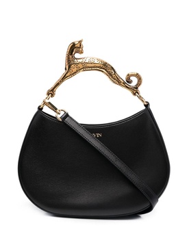 Cat Hobo Bag in Calf Leather with Shoulder Strap