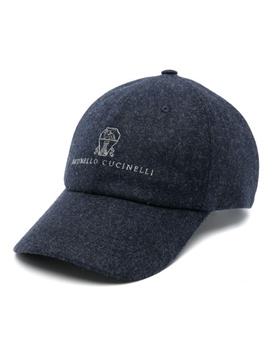 Brunello Cucinelli Logo Wool Baseball Cap