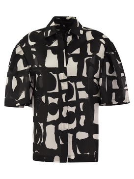 Max Mara Carella Printed Organza Shirt