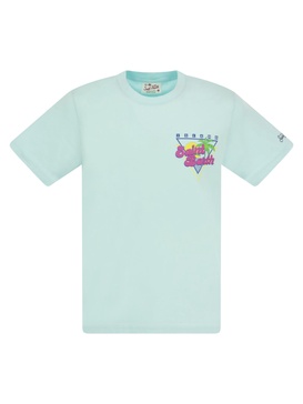 Mc2 Saint Barth Cotton T Shirt With Sb Summer Print