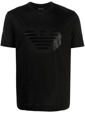 Emporio Armani Printed Cotton T Shirt