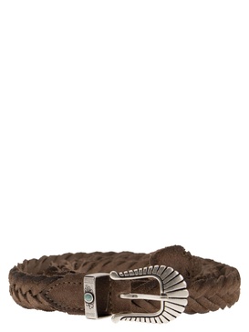 Alberto Luti Suede Braided Belt