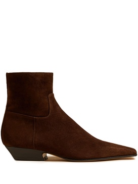 Marfa Suede Western Ankle Boots