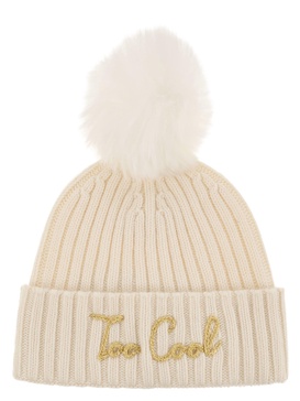 Mc2 Saint Barth Hat With Pompom And Embroidery