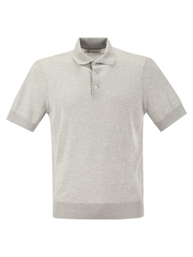 Brunello Cucinelli Short-Sleeved Knitted Polo Shirt