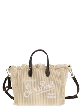 Mc2 Saint Barth Mini Vanity Bag With Bangs And Embroidered Logo