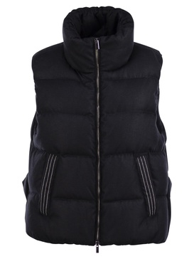 Peserico Down Vest With Light Point Detail