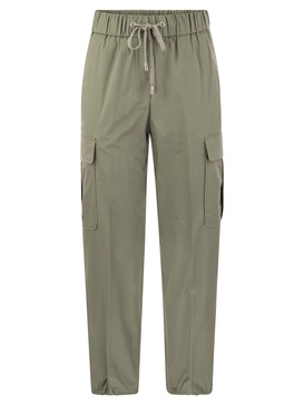 Peserico Stretch Cotton Cargo Trousers