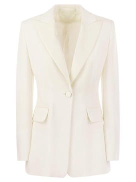 Max Mara Plinio Single Breasted Cady Tuxedo Jacket