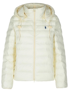 Polo Ralph Lauren Cream Nylon Blend Down Jacket