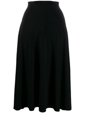 Norma Kamali Flared Midi Skirt