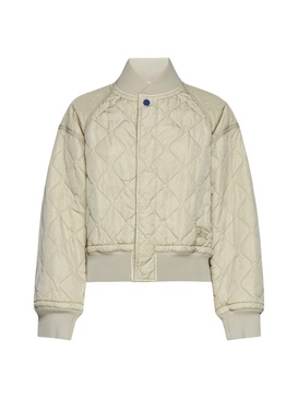 BURBERRY Trendy Beige Bomber Jacket for Women - 24SS Collection