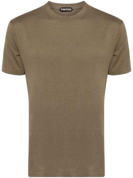 Tom Ford Green Cotton Crewneck T-Shirt