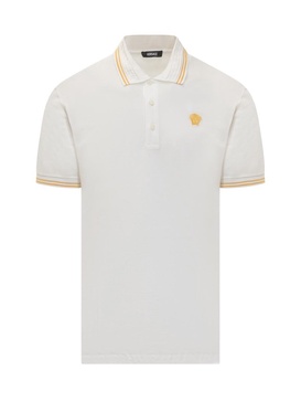 Versace Medusa Polo Shirt With Greca Jacquard