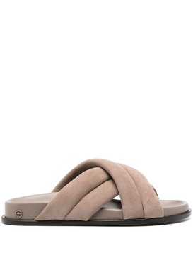 Anine Bing Lizzie Slides Taupe