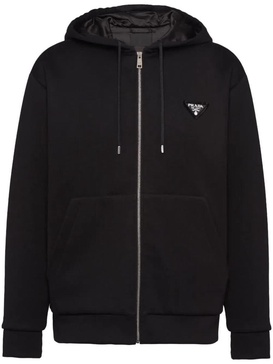 logo-appliqué zip-up hoodie