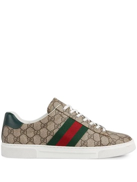 Men's Gucci Ace Low-Top Sneakers with Web