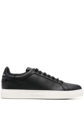 Emporio Armani Logo Leather Sneakers