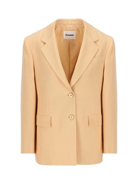 Jil Sander Single-Breasted Crepe Tailored Blazer